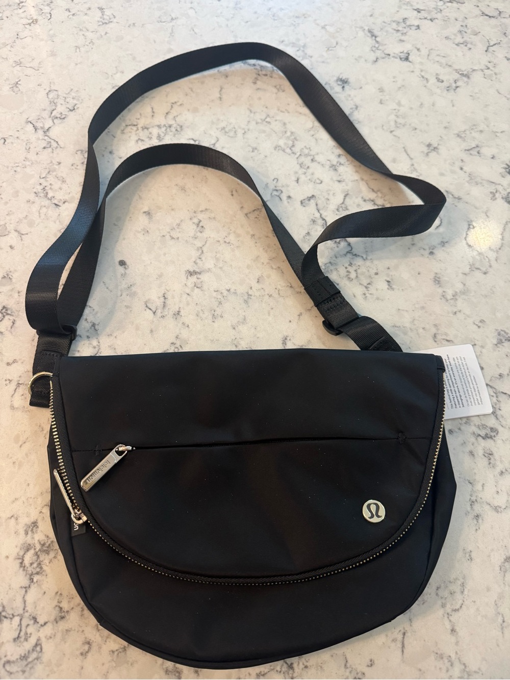 Lululemon Athletica All Night Festival Bag 5L  Black Crossbody/Gold Hardware NWT
